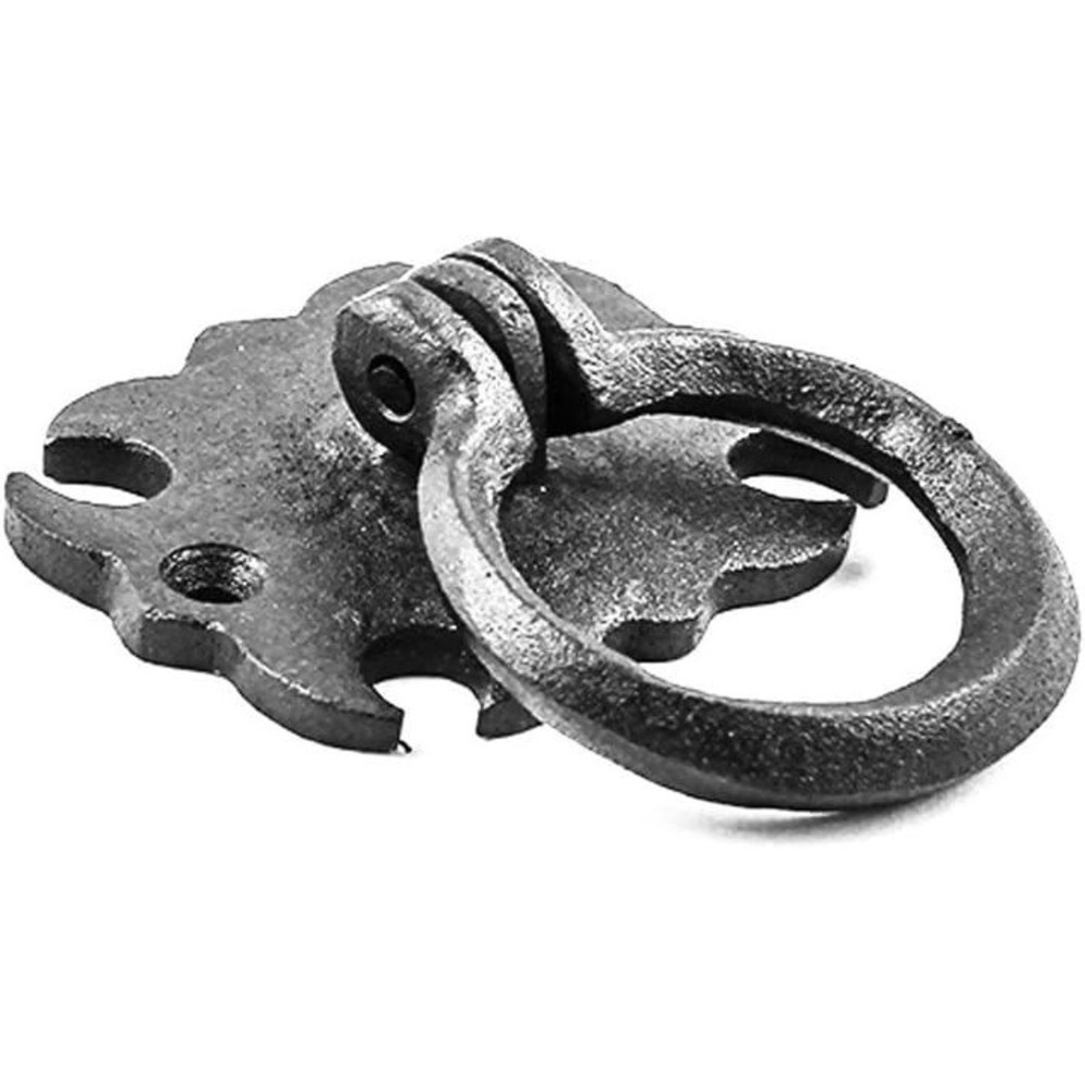 Renovators Supply Wrought Iron Cabinet Handles 3 in Black Drawer Pulls 6 Pack - Picture 5 of 9